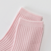 Baby’s Candy Pastel Solid Ribbed Socks 3-Pack