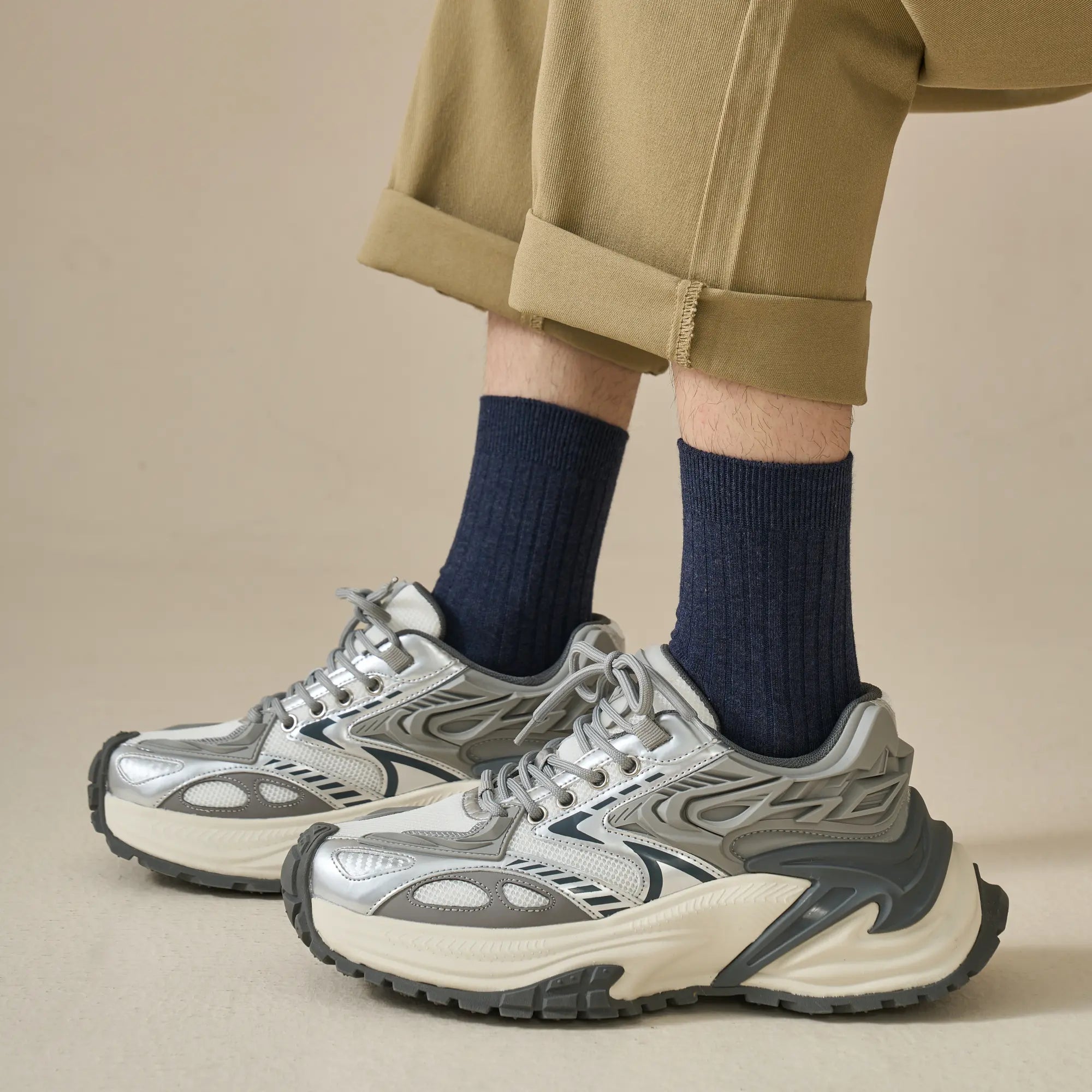 Men's Classic Ribbed Cotton Socks