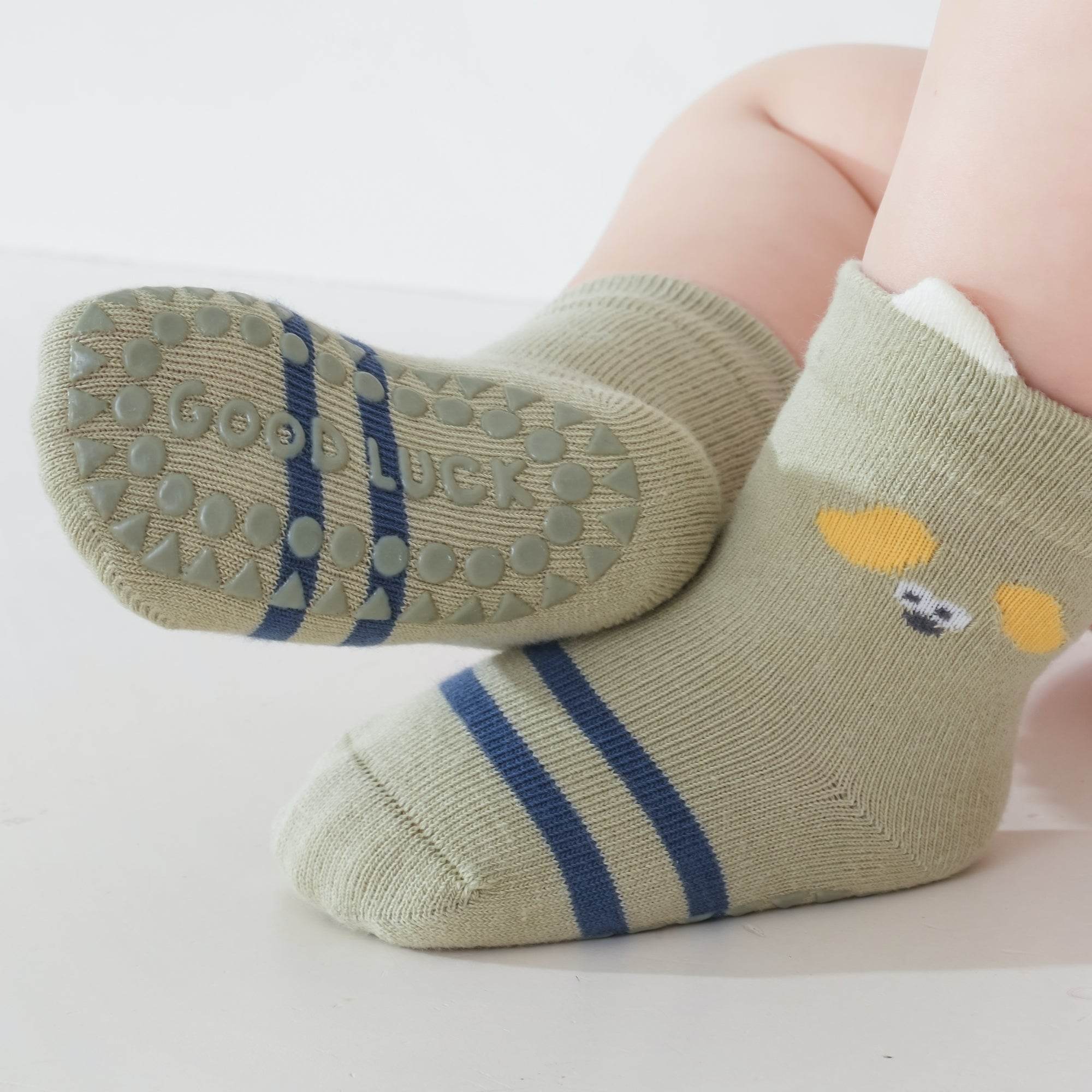 Babies Lucky Pals Grip Socks-3 Pack - Weavasocks