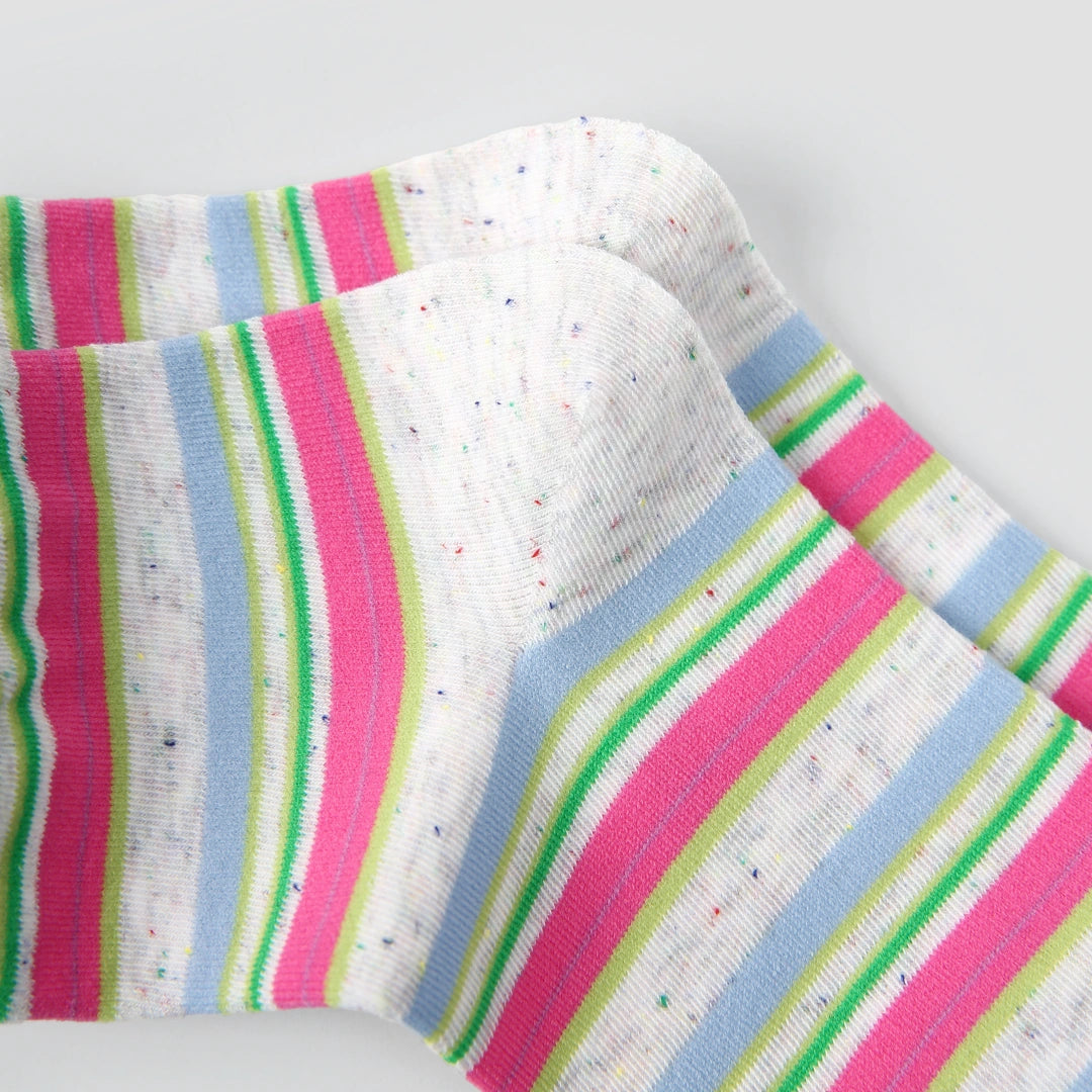 Chromatic Vision 3D Textured Ankle Socks 3-Pack