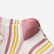 Kid's Girls' Textured Bunny & Bow Crew Socks - 5 Pairs - Weavasocks