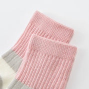 Baby & Toddler Retro Colorblock Stripe Non-Slip Socks 3-Pack - sock set showing secure grip comfort