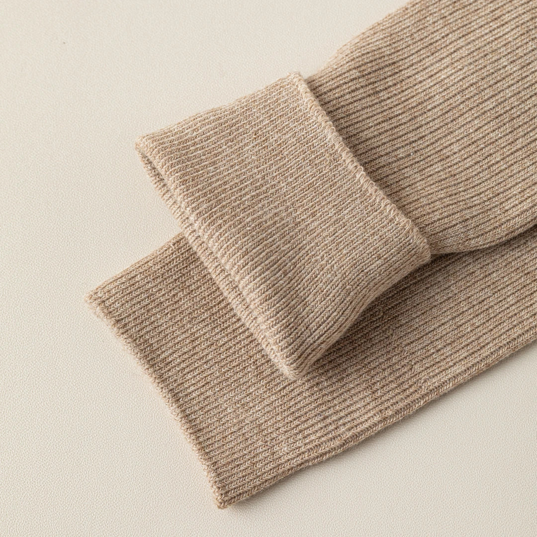 Ribbed Cotton Knee Highs