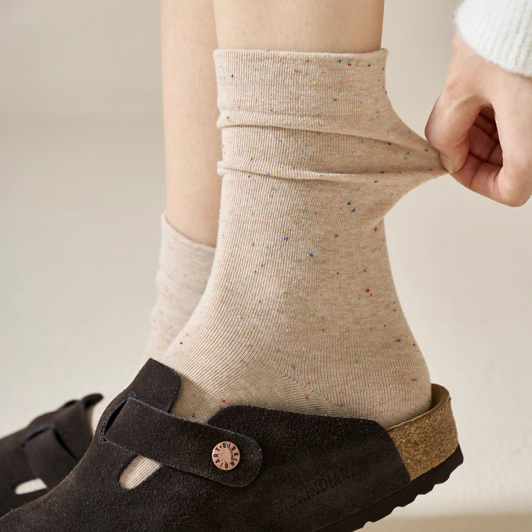 Speckled Crew Socks