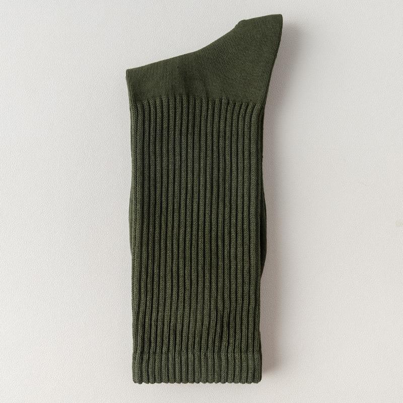 Men's 92% Cotton Ribbed Tall Crew Socks