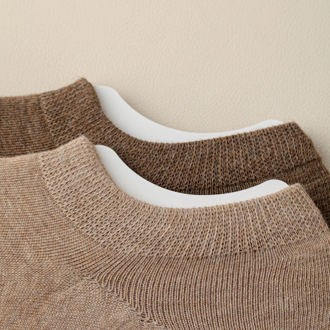 Men's 92% Cotton Heather Invisible Socks