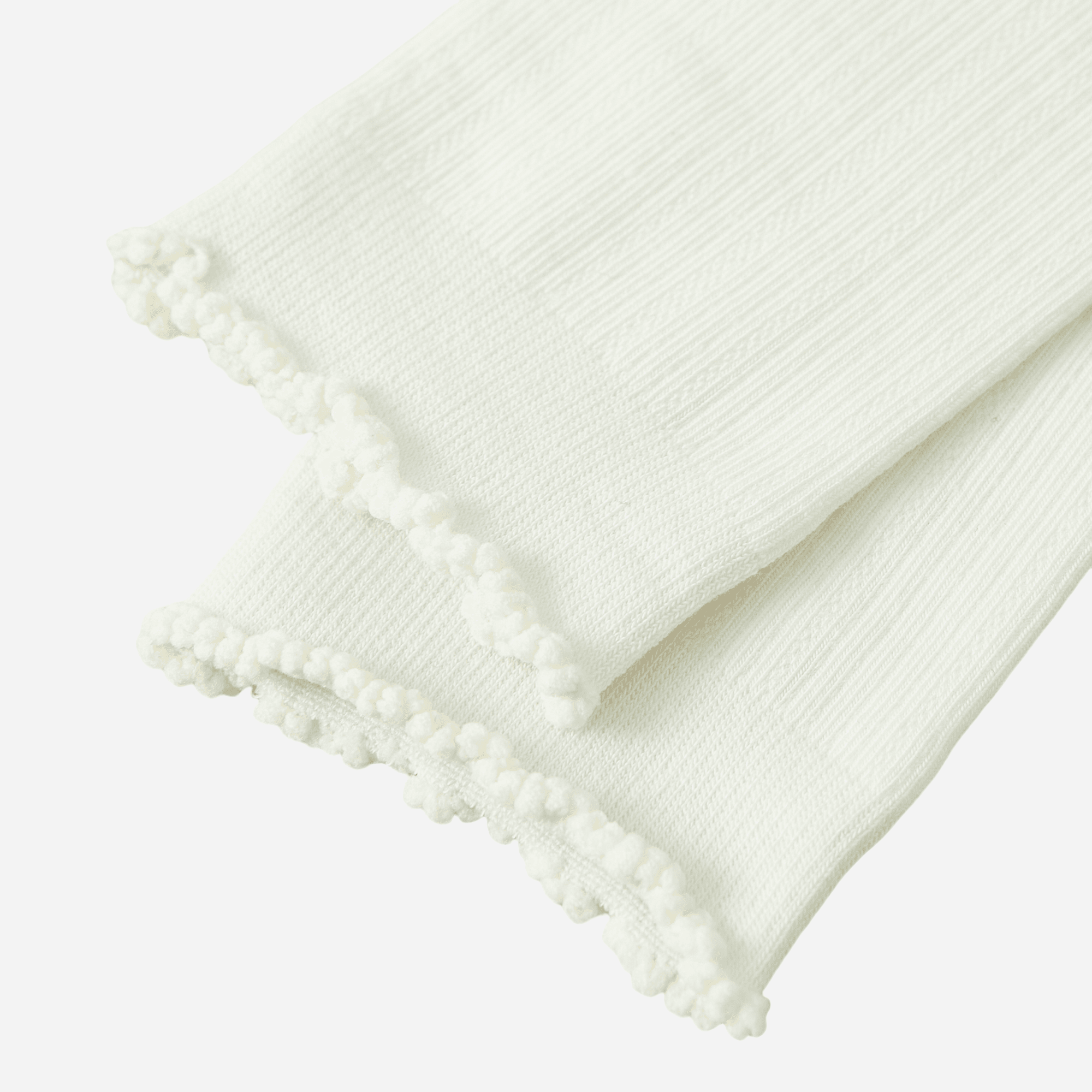 Women's Dainty Ruffle-Cuff Ribbed Socks - Single Pair