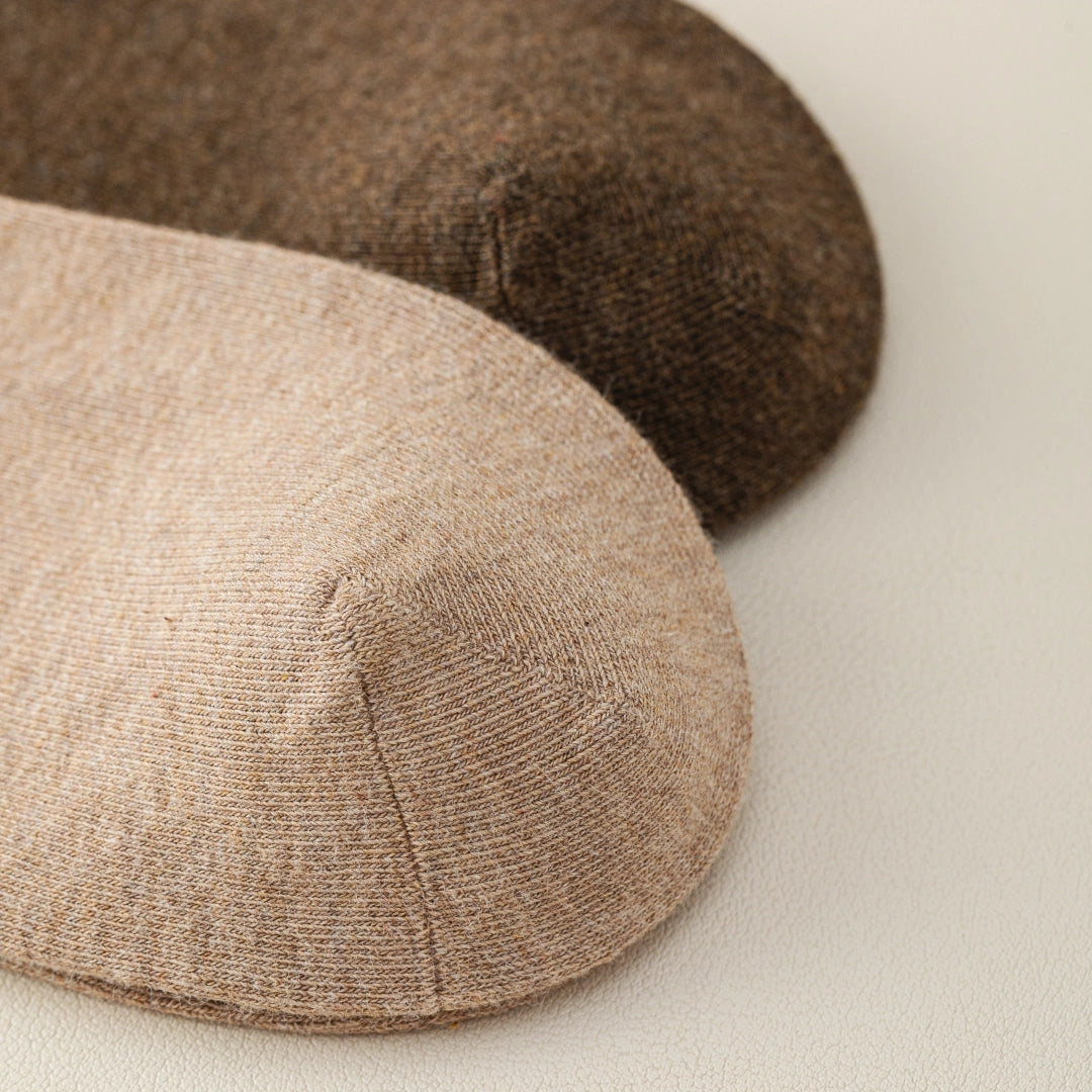 Men's 98% Cotton Heathered Business Crew Socks