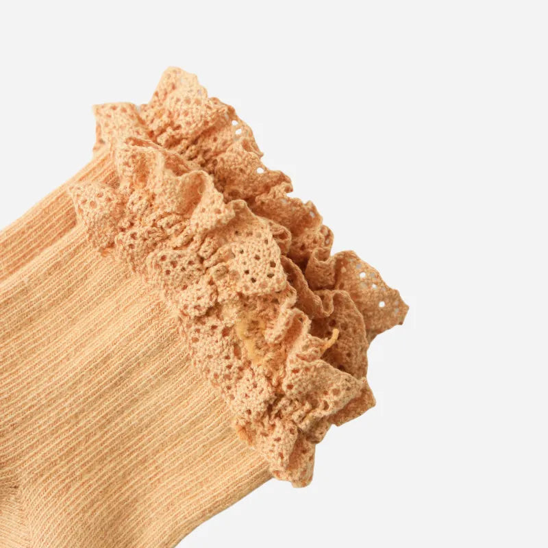 Babies Petal Cuff Ankle Socks-3 Pairs