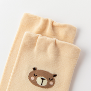 Baby & Toddler Forest Bear Pattern Knee-High Socks 3-Pack - sock set showing secure grip comfort