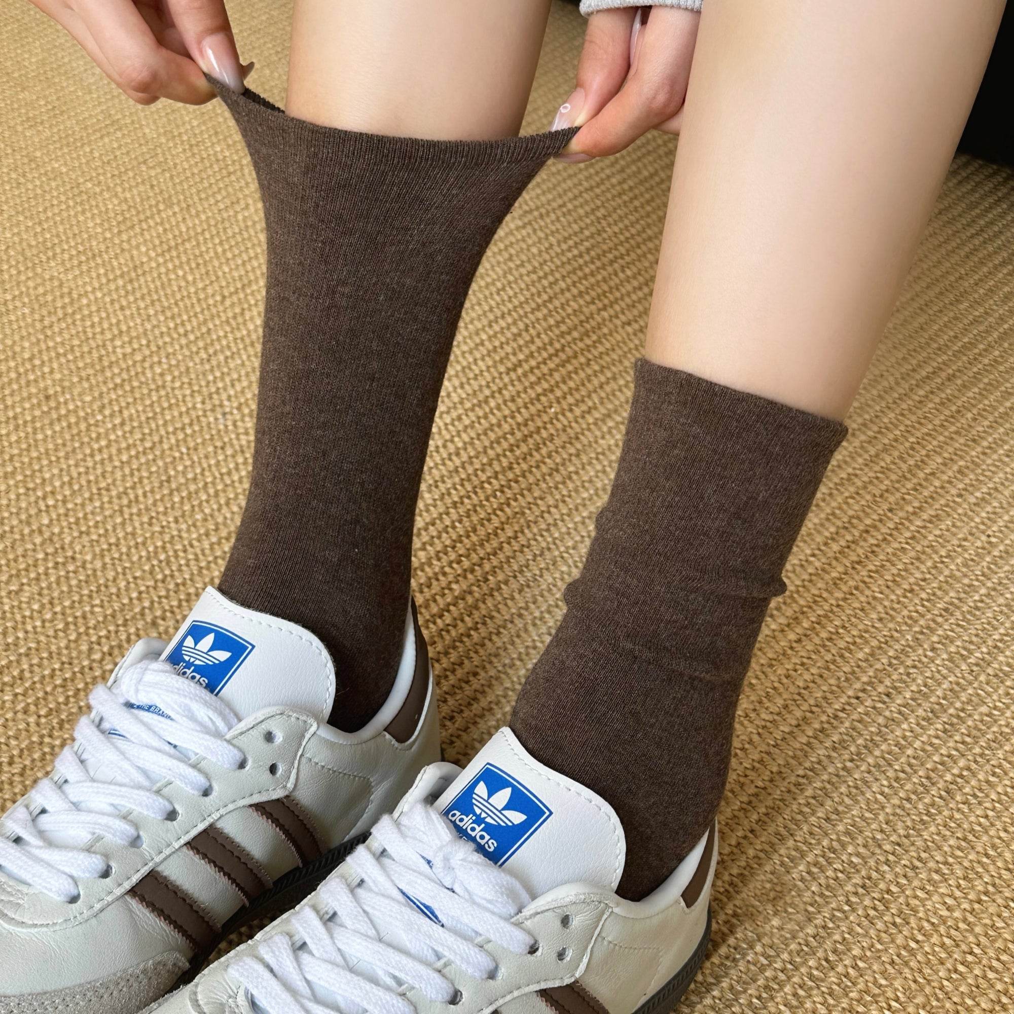 Women's Soft Cotton Crew Socks - Single Pair