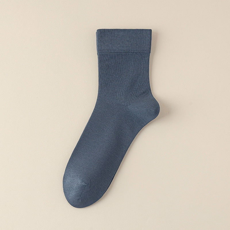 Men's 65% Modal & Mulberry Silk Blend Business Socks