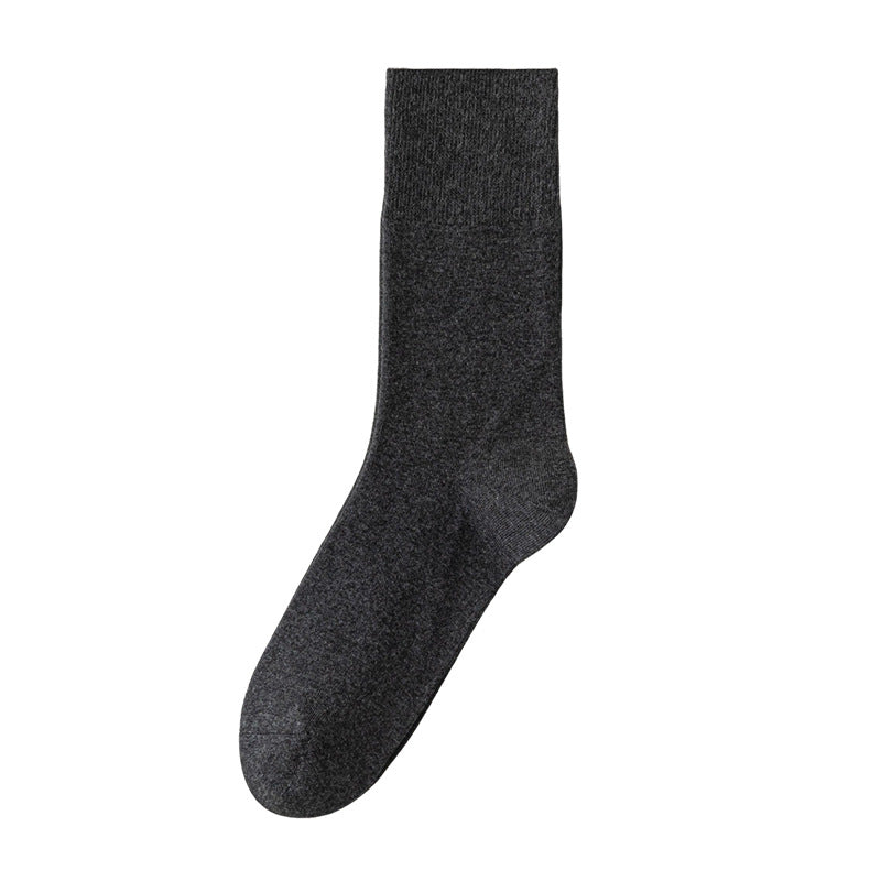 Men's Heathered 98% Cotton Loose Top Socks
