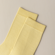 Women's 97% Cotton 6.6" Essential Crew Socks - product photo showing soft cotton comfort
