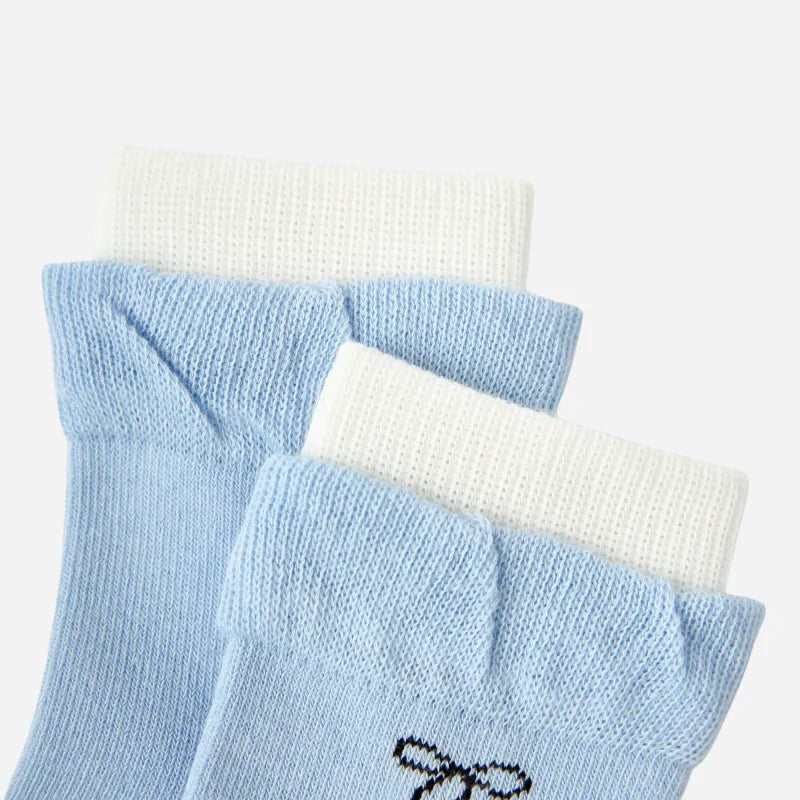 Kid's Girls' Sweet Blue Delicate Socks - 5 Pairs