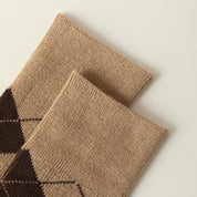 Preppy Argyle Knee Highs