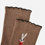 Kid's Sweet Earthy Ribbed Socks - 3 Pairs