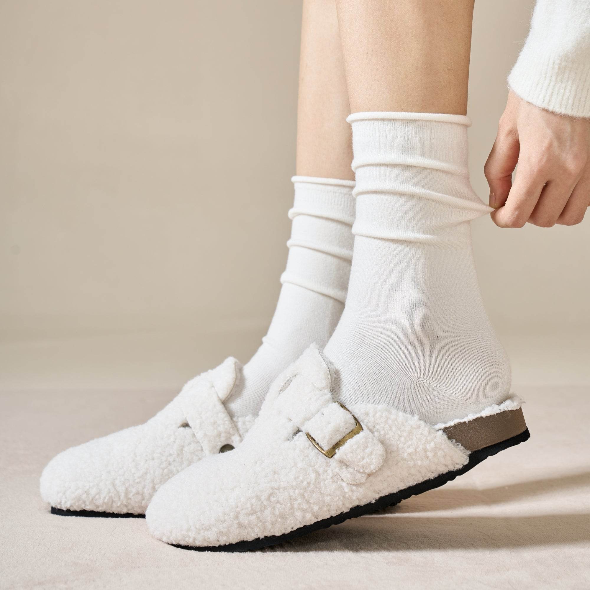 Women's Luxe Wool & Silk Slouch Socks - Single Pair