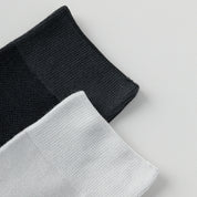 Men's 99% Supima® Cotton Ultra-Soft Mesh Crew Socks - product photo showing breathable mesh comfort