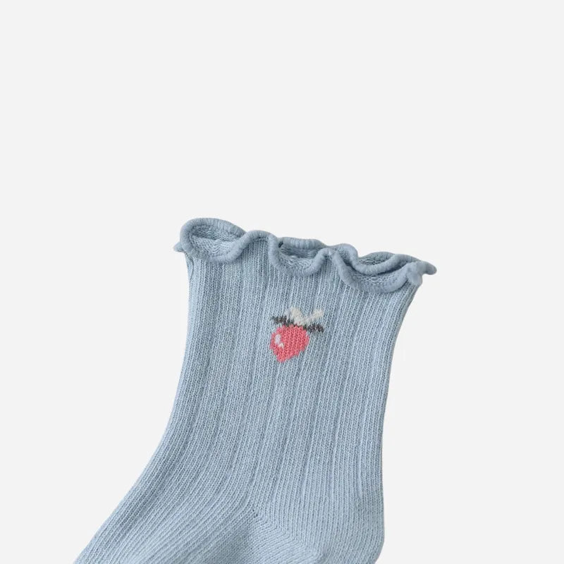 Babies Berry Cute Crew Socks-3 Pairs