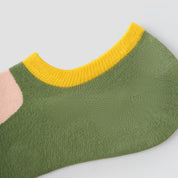 Women's Fun Emoji No-Show Socks (5-Pack) - sock set showing secure grip comfort