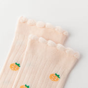 Baby & Toddler Sweet Fruit Garden Lettuce Edge Knee-High 3-Pack - sock set showing secure grip comfort