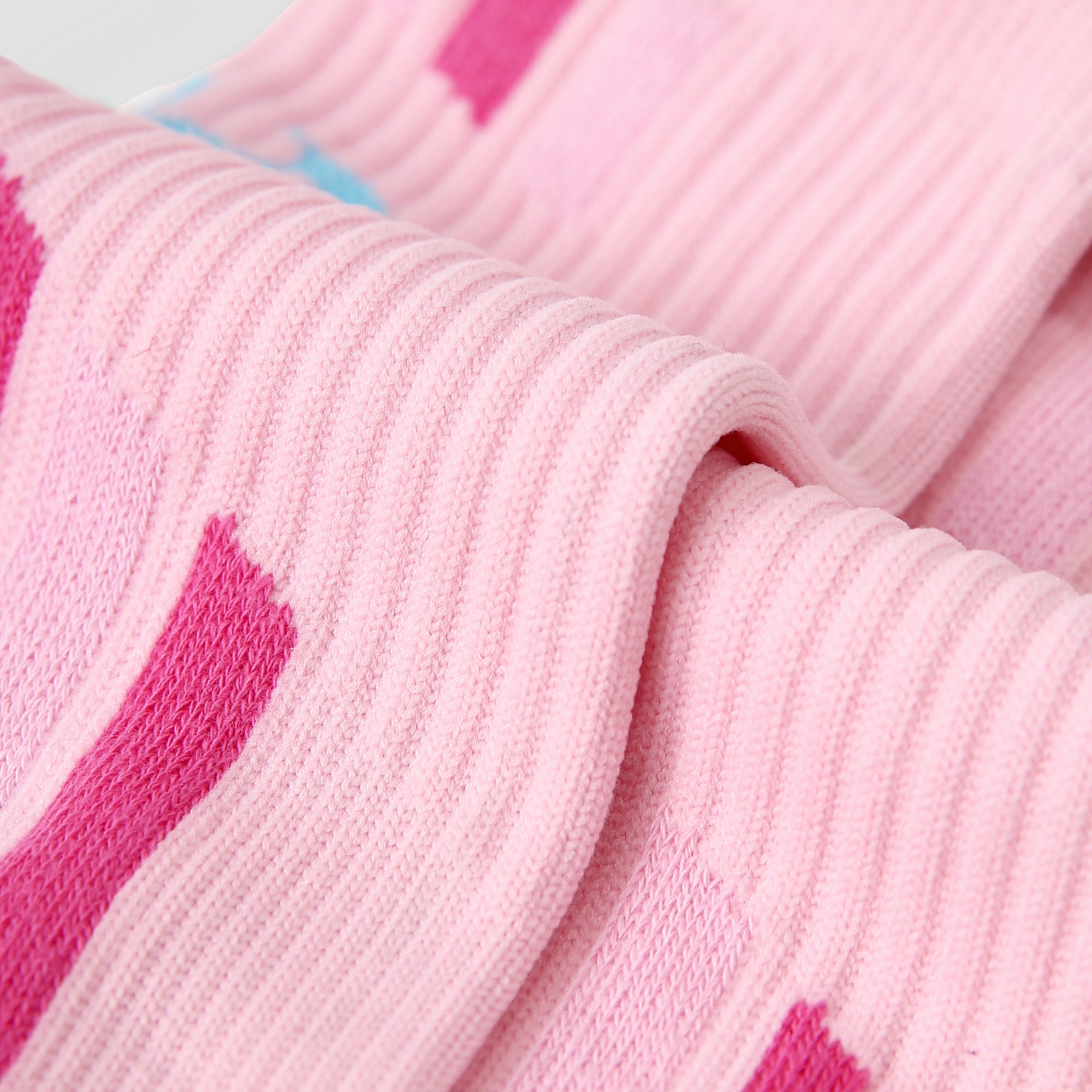Women's Performance Athletic Crew Socks-Pink-1 Pack