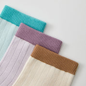 Kids' 97.3% Premium Cotton Solid Crew Socks 5-Pack