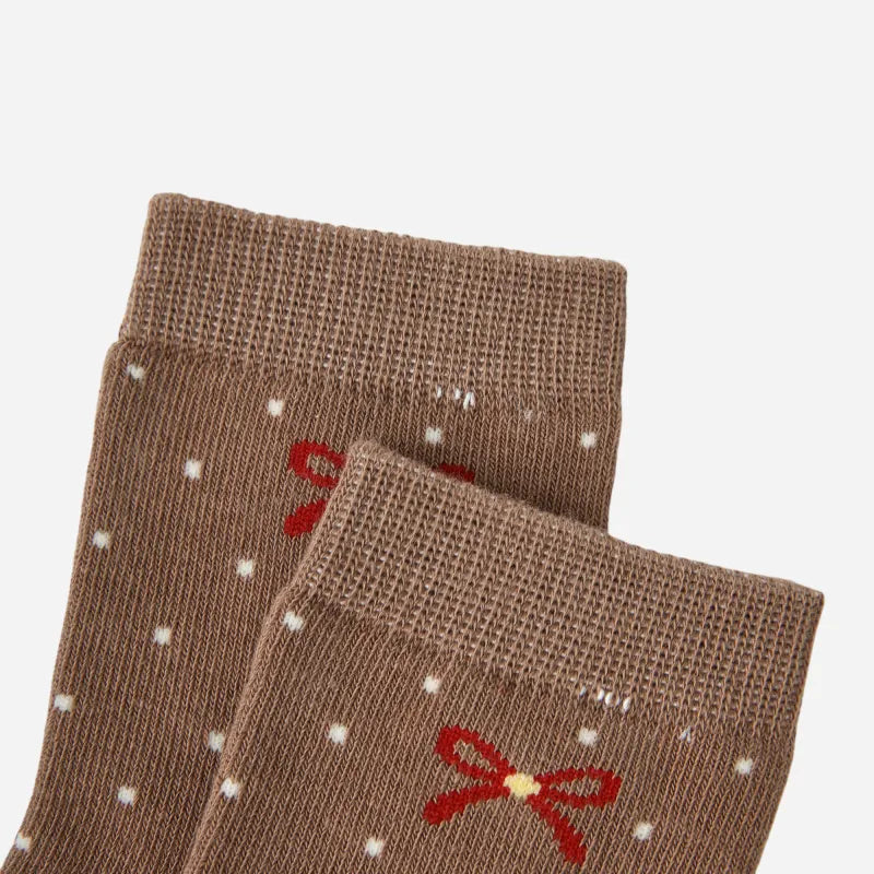 Kid's Girls' Vintage Charm Crew Socks - 5 Pairs