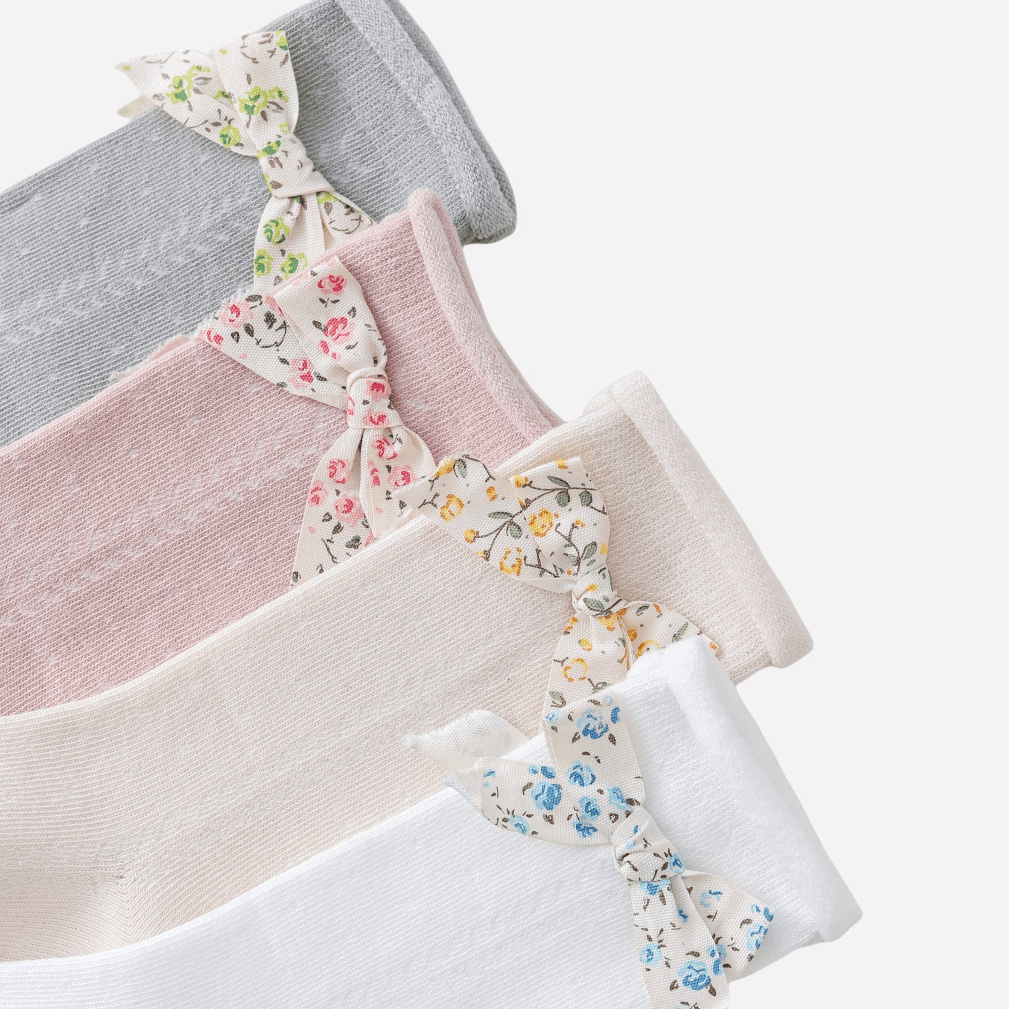 Babies The Floral Bow Knee-Highs-3 pack - Weavasocks