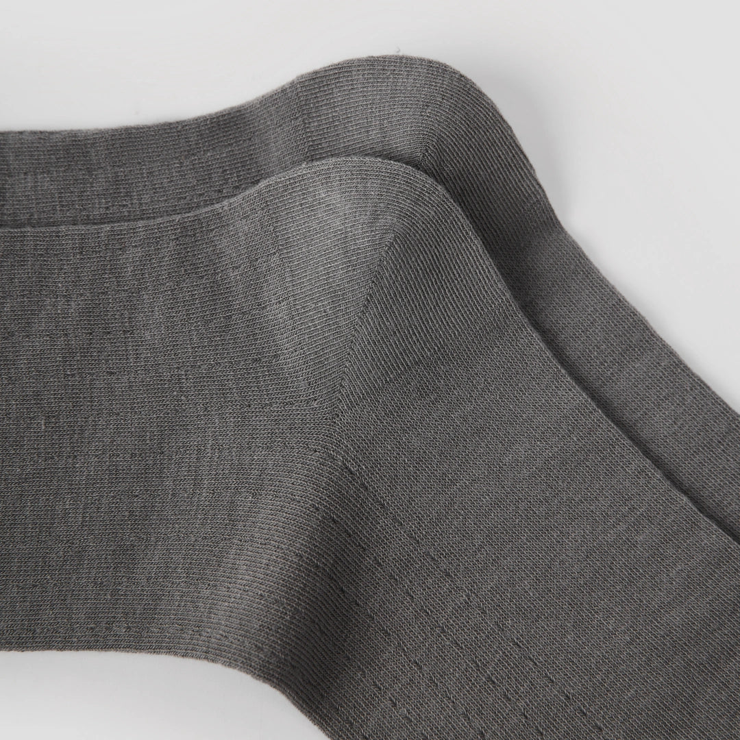 Women's Sheer Ruffle Cuff Socks - detail photo showing seamless stretch comfort