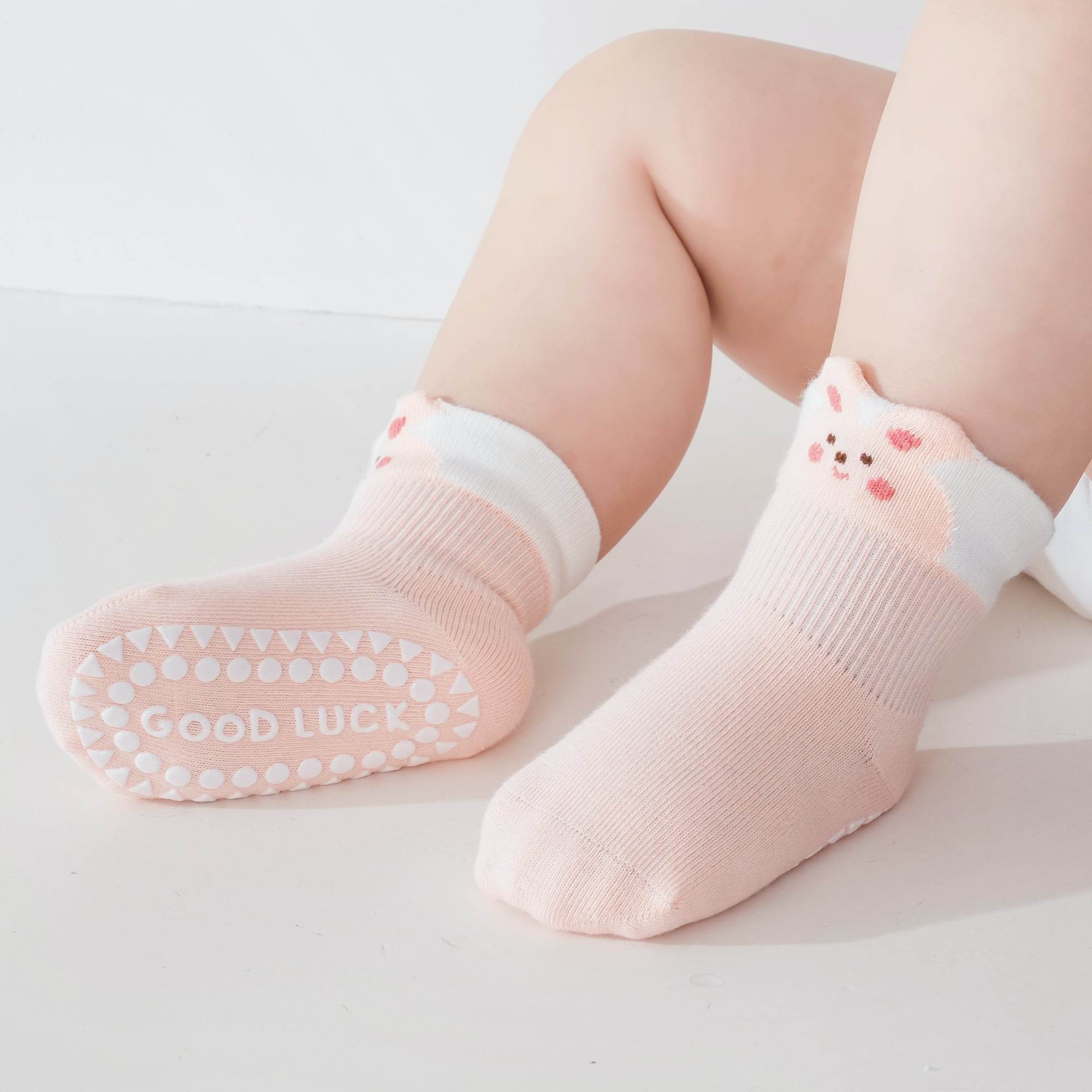 Babies' Pop-Out Pattern Grip Socks-4 Pack - Weavasocks