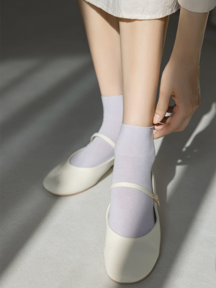 Women's Cotton School Ankle Socks-1 Pack