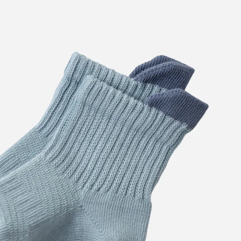 Babies Color Cuff Grip Socks-4 Pairs