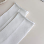 Women's 98% Cotton Classic Roll Top Slouch Crew Socks - product photo showing soft cotton-rich comfort