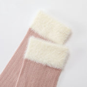 Baby & Toddler 3D Plush Flower & Gingham Knee-High - product photo showing secure grip comfort