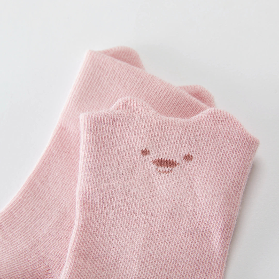 Baby’s Minimalist 'Happy Face' 95% Cotton Socks