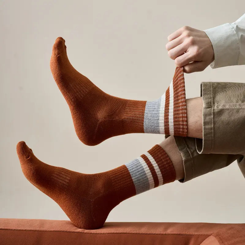 Men's Retro Sport Pima Crew Socks