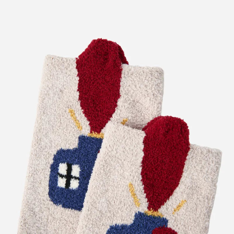 Kid's Night Cozy Fuzzy Socks - 4 Pairs