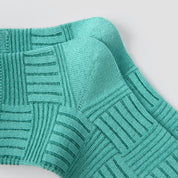 Modern Retro Artistic Textured Ankle Socks 3-Pack