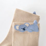 Baby’s Ultra-Soft Baby Cotton Animal Socks 4-Pack