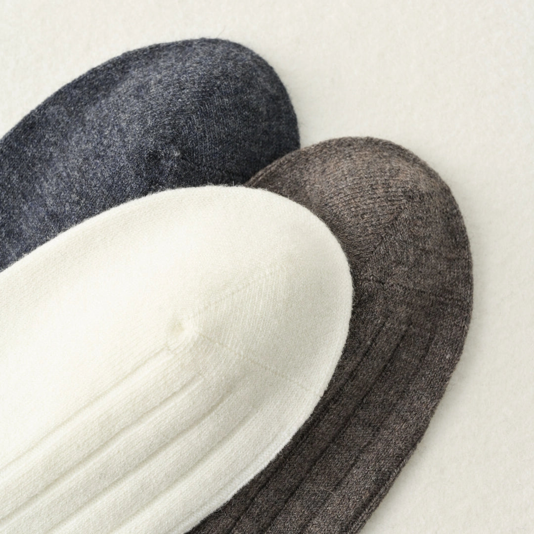 Men's 41% Wool Brushed Thermal Crew Socks