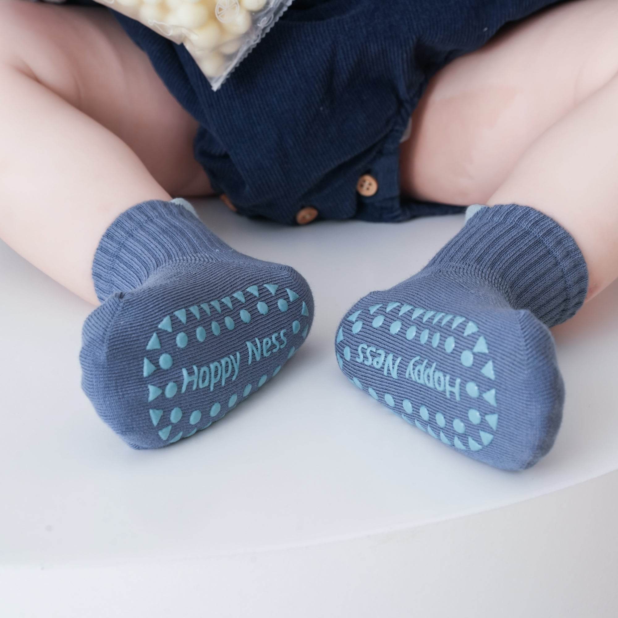 Babies Color Cuff Grip Socks-4 Pack - Weavasocks