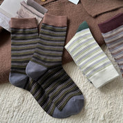 Colorblock Striped Socks