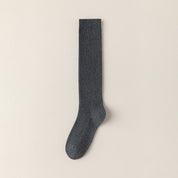 Ribbed Cotton Knee Highs