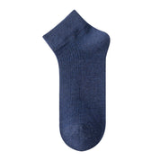 Men's Moisture-Wicking Drop-Needle Ribbed Ankle Socks