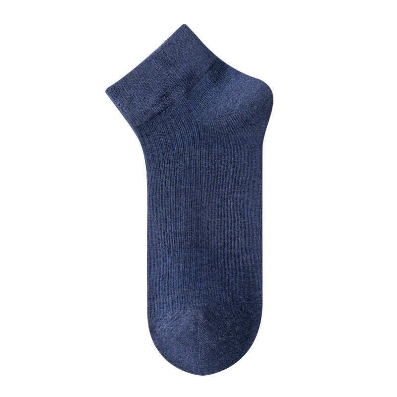 Men's Moisture-Wicking Drop-Needle Ribbed Ankle Socks