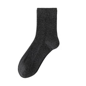 Men's 98% Cotton Heathered Business Crew Socks