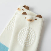 Baby’s Cartoon Knee-Pad Protection & Dual Grip Socks 3-Pack