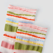 Aura Palette Geometric Sheer Socks 3-Pack - sock set showing secure grip comfort